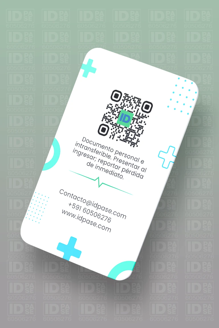 Credencial para Salud - Estilo Médico Clínico